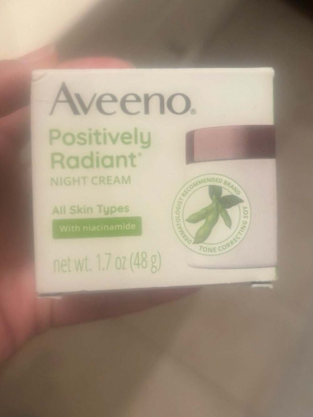 Aveeno Positively Radiant Night Cream - 1.7 oz